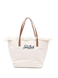 Borsa da mare con manici in pelle