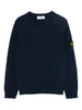 Maglione blu navy con applicazione Compass
