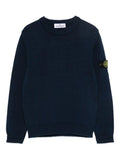 Navy blue sweater with Compass applique