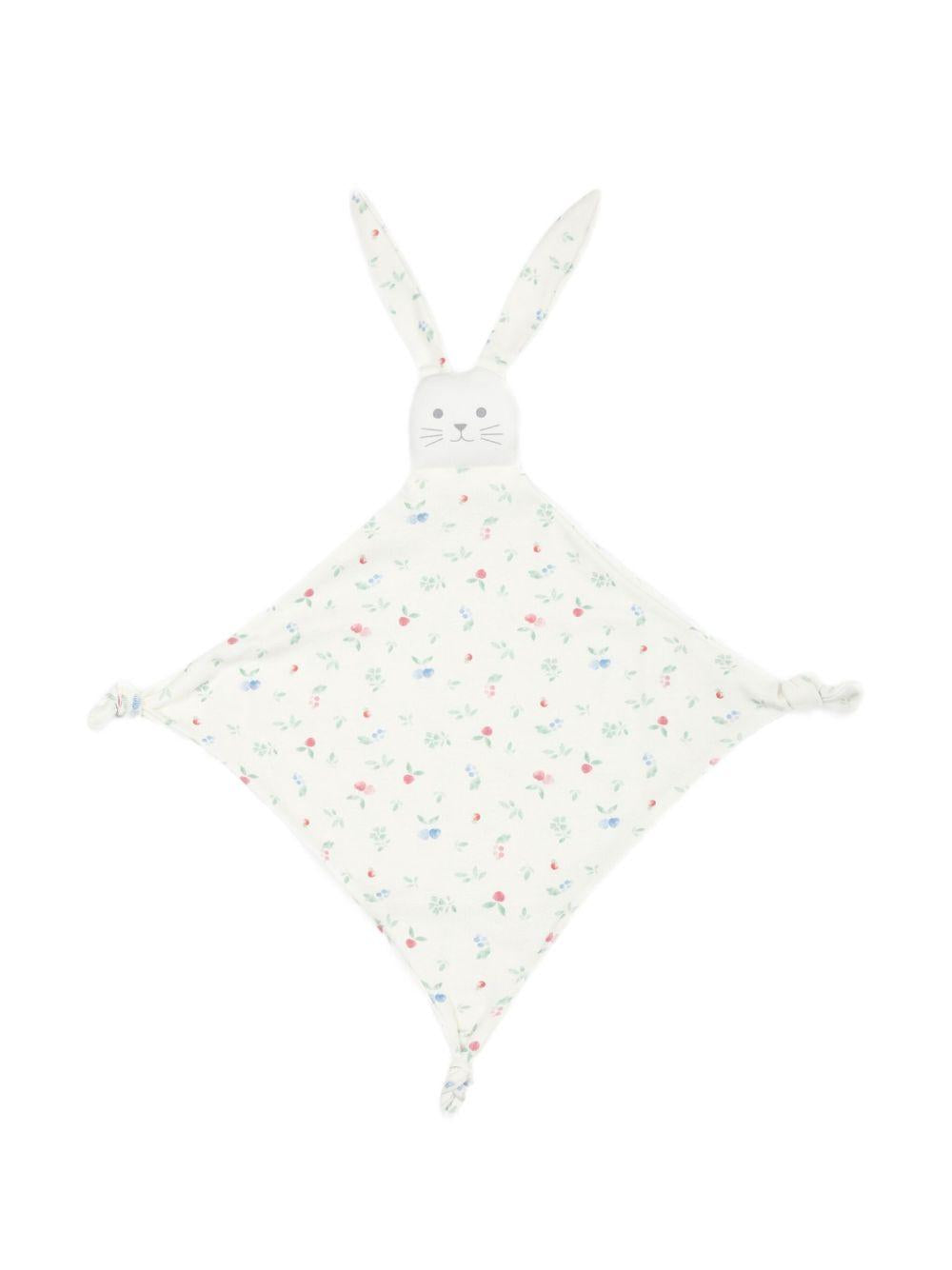 Peluche coniglio con fantasia all-over bianco