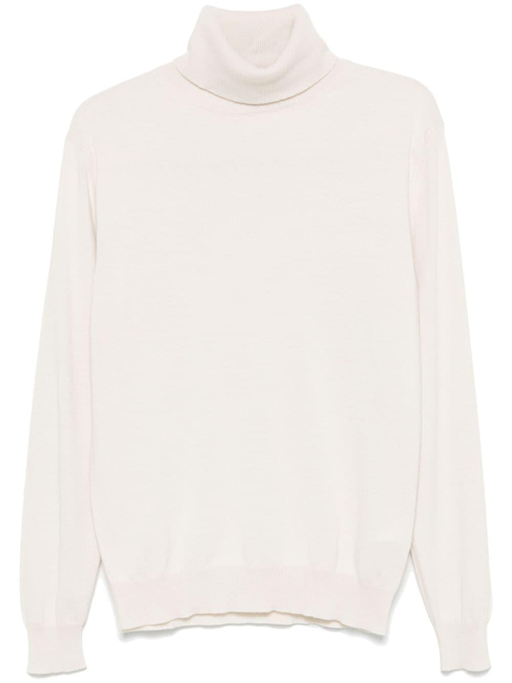 Dolcevita bianco placchetta sul retro UT194M00895002 005 DONDUP 