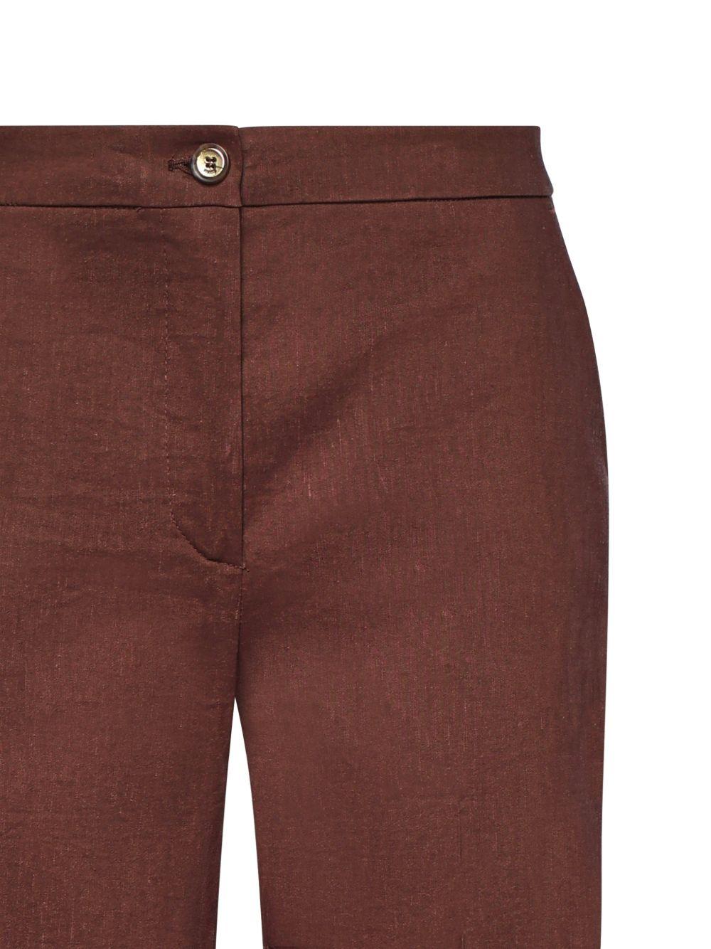 Pantaloni palazzo in lino 104929A34I L78 PINKO 