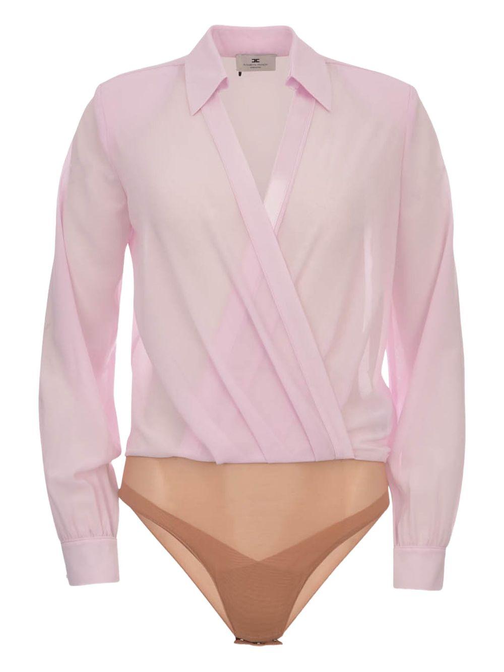 Camicia body bianca con gemelli quarzo CB00751E2 544 ELISABETTA FRANCHI 