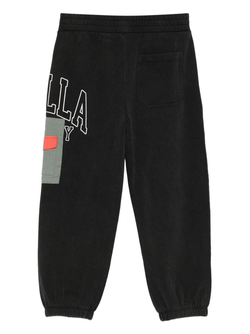 Pantaloni in Cotone Biologico con Logo TX6R40Z0536 961 STELLA MCCARTNEY KIDS 