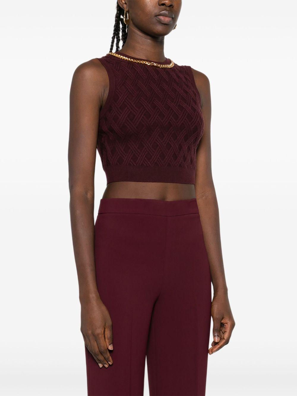Top Corto con Motivo a Rombi TK60B56E2 EA4 ELISABETTA FRANCHI 