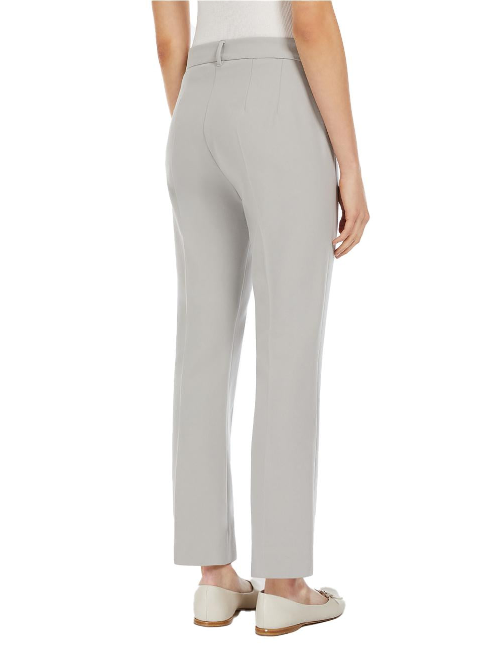 Pantalone Fatina slim in cotone e viscosa stretch grigio