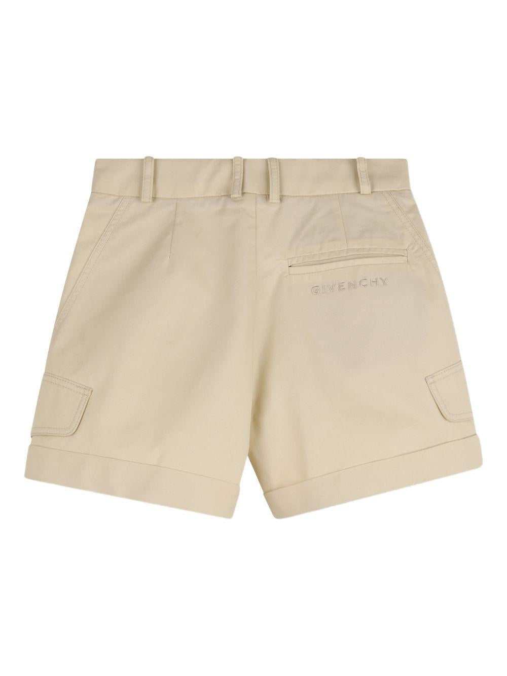Shorts cargo con risvolto H31210 192 GIVENCHY KIDS 