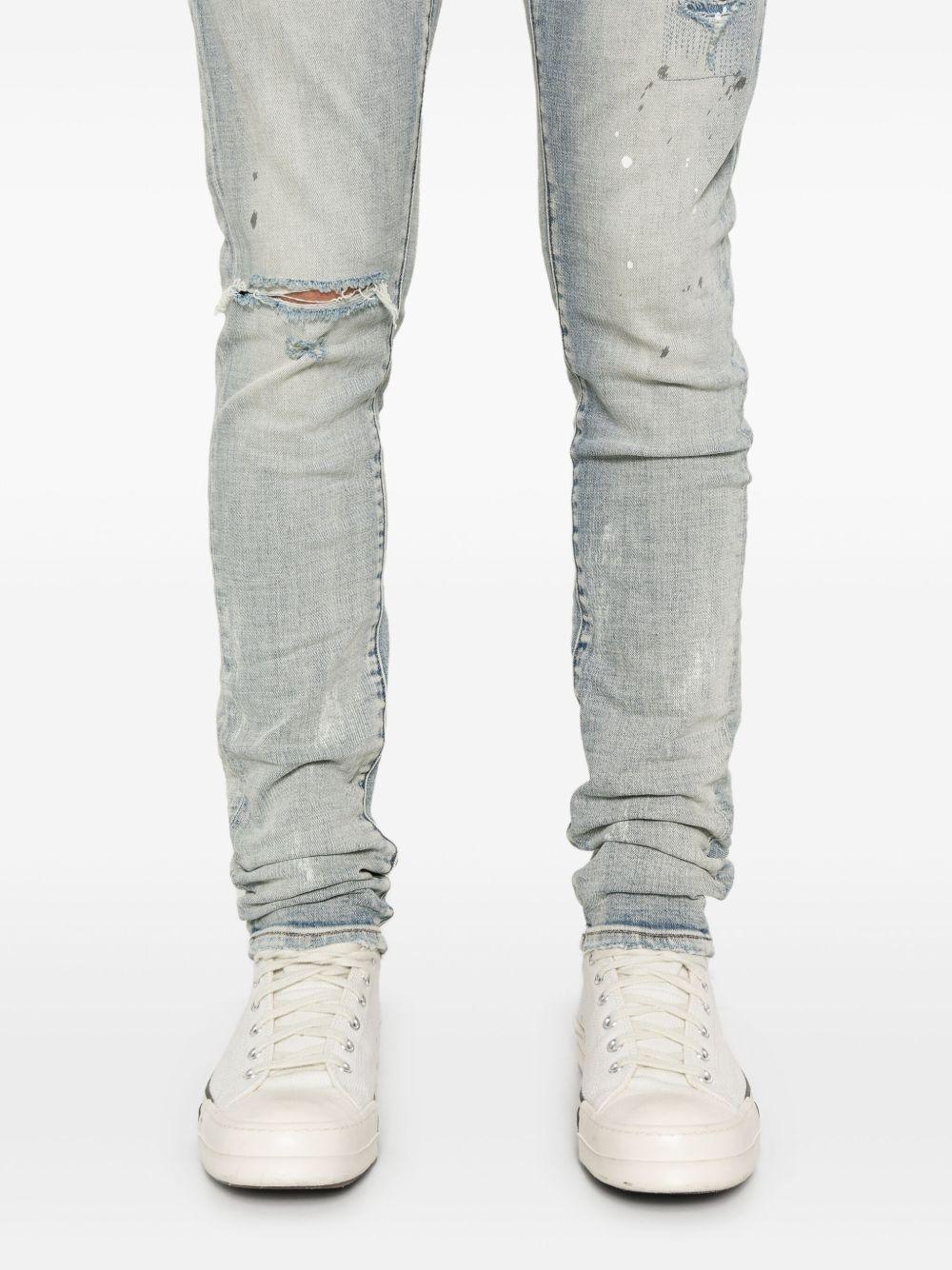Jeans slim fit con strappi P001LIA LIGHTINDIGO PURPLE BRAND 