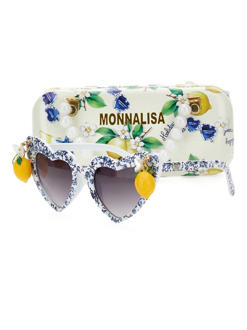 Occhiali da sole con stampa floreale e custodia 19G0227072 1456 MONNALISA KIDS 