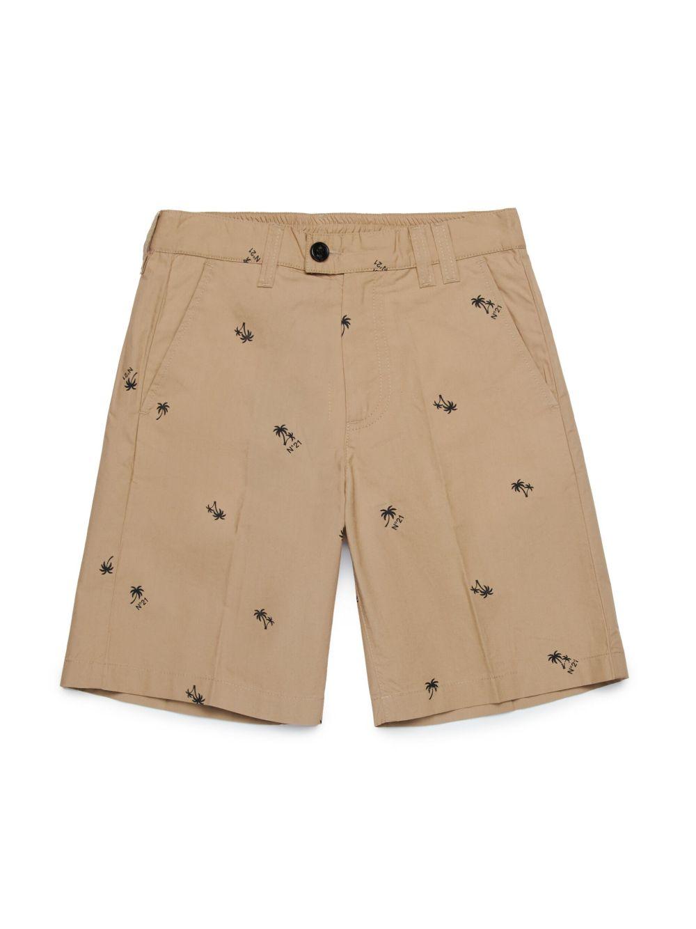 Bermuda beige mini logo all-over