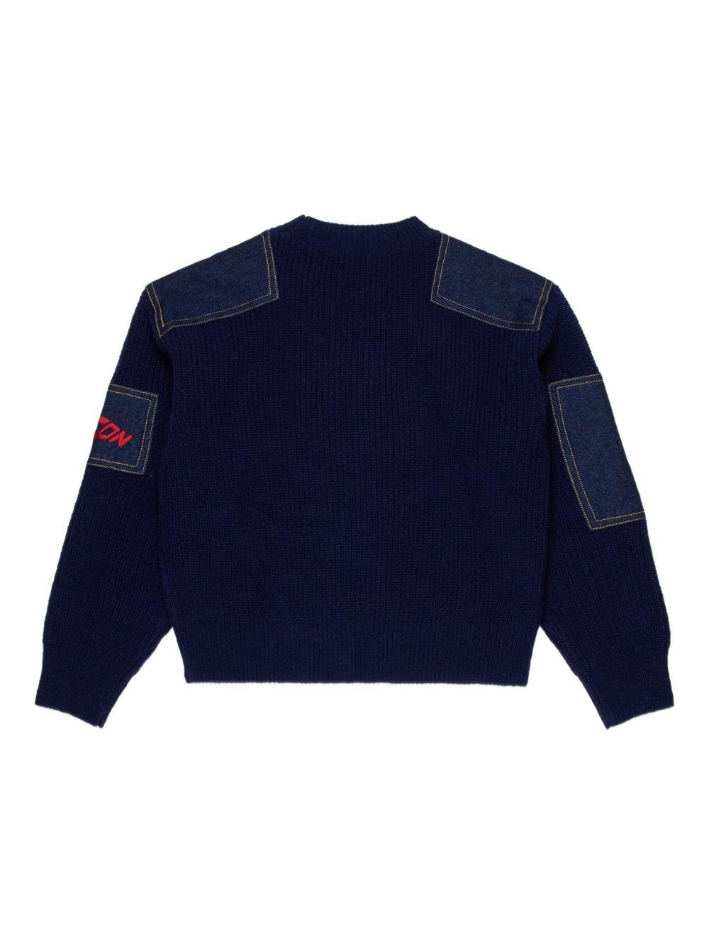 Maglione in Lana con Logo Laterale DQ3132D0AAZ DQ883 DSQUARED KIDS 