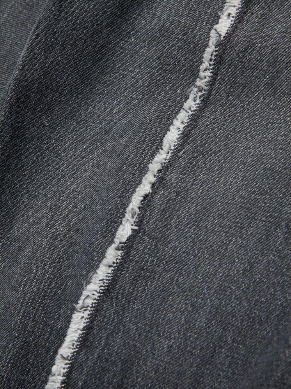 Jeans grigio cuciture frontali