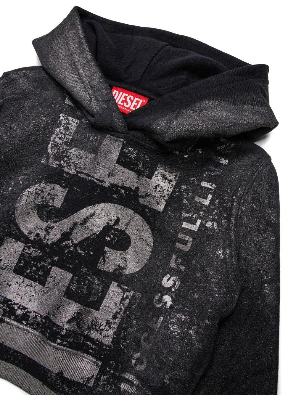 Felpa Slimp con Cappuccio J02376KYAZU K900 DIESEL KIDS 