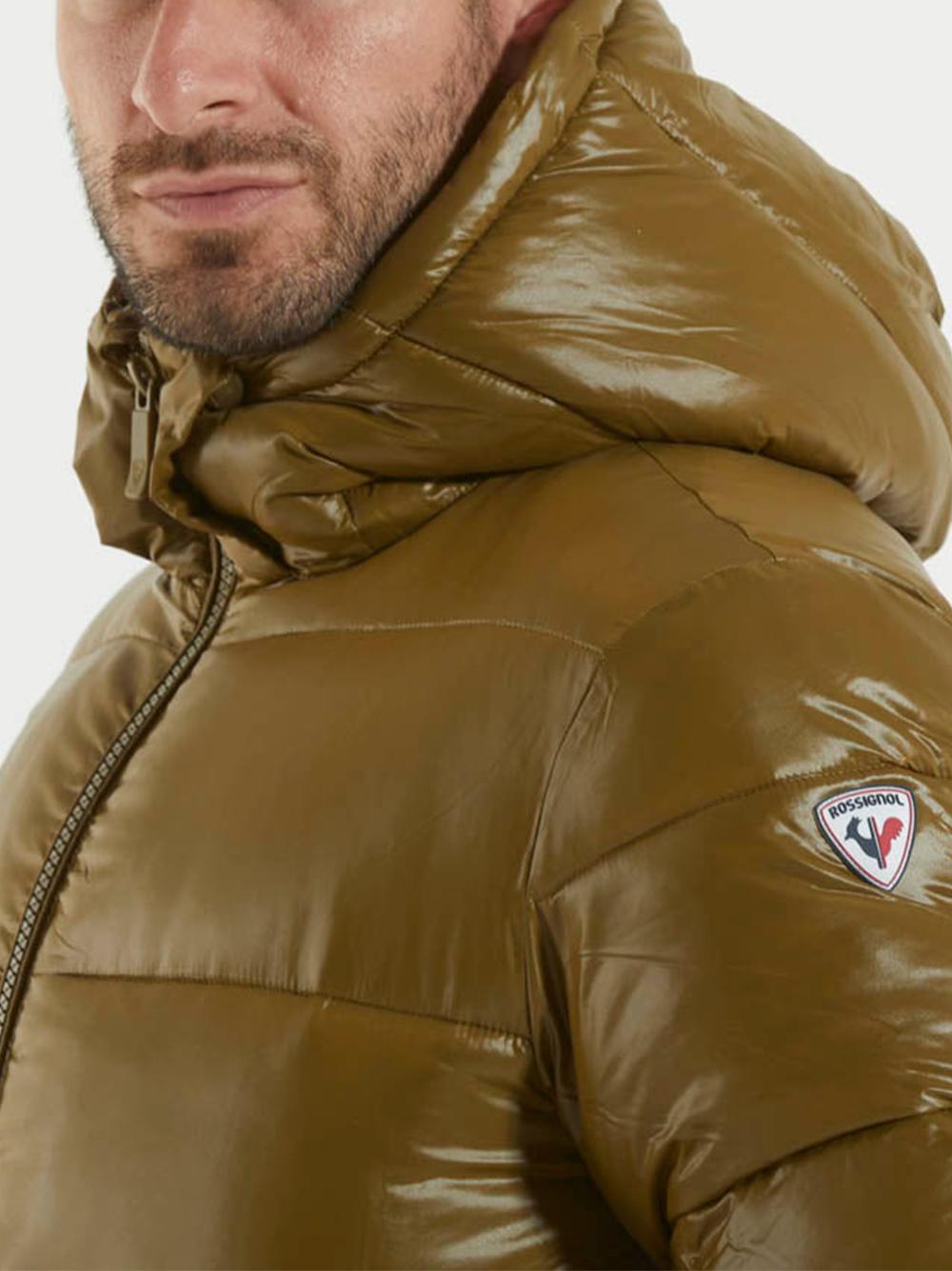 Giubbino bomber verde finish lucido RLNMJ31 648 ROSSIGNOL 