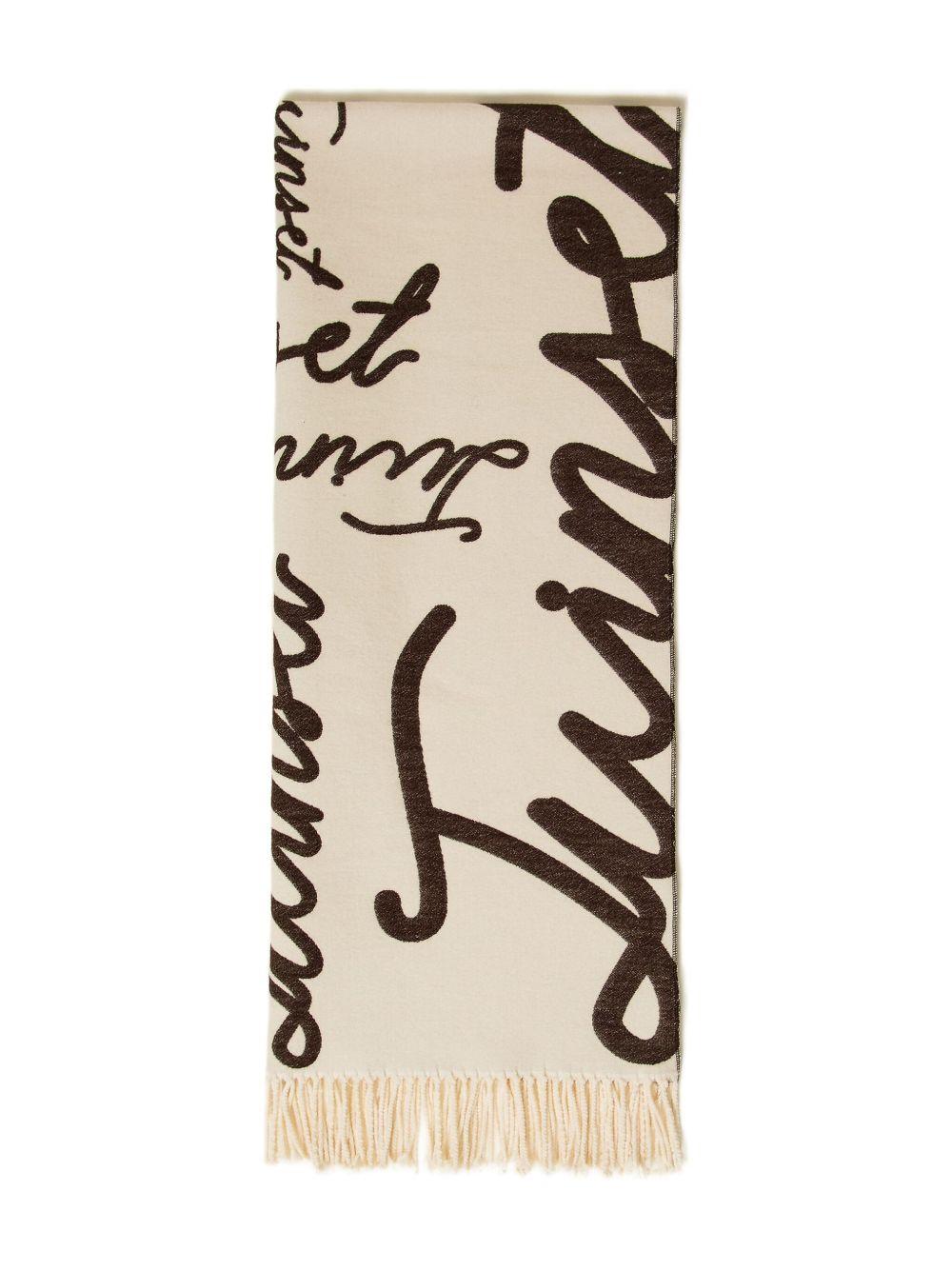 Sciarpa Marrone con Frange 252TO5061 12913 TWINSET 