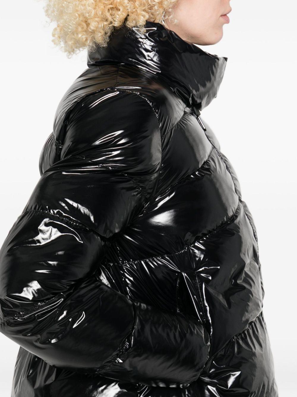 Piumino nero con chiusura a zip e tasche a filetto 101598A2P7 Z99 PINKO 