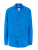 Camicia Pamplona blu lino