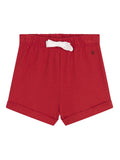 Bermuda rosso con fiocchetto
