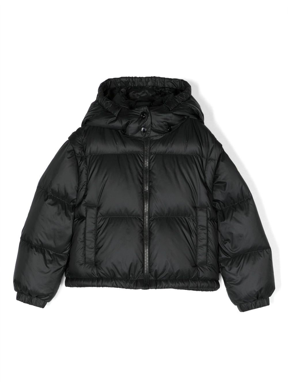 Piumino nero convertibile I29541A00004595FE 999 MONCLER KIDS 