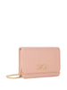 Borsa tracolla piccola con placca logo carne