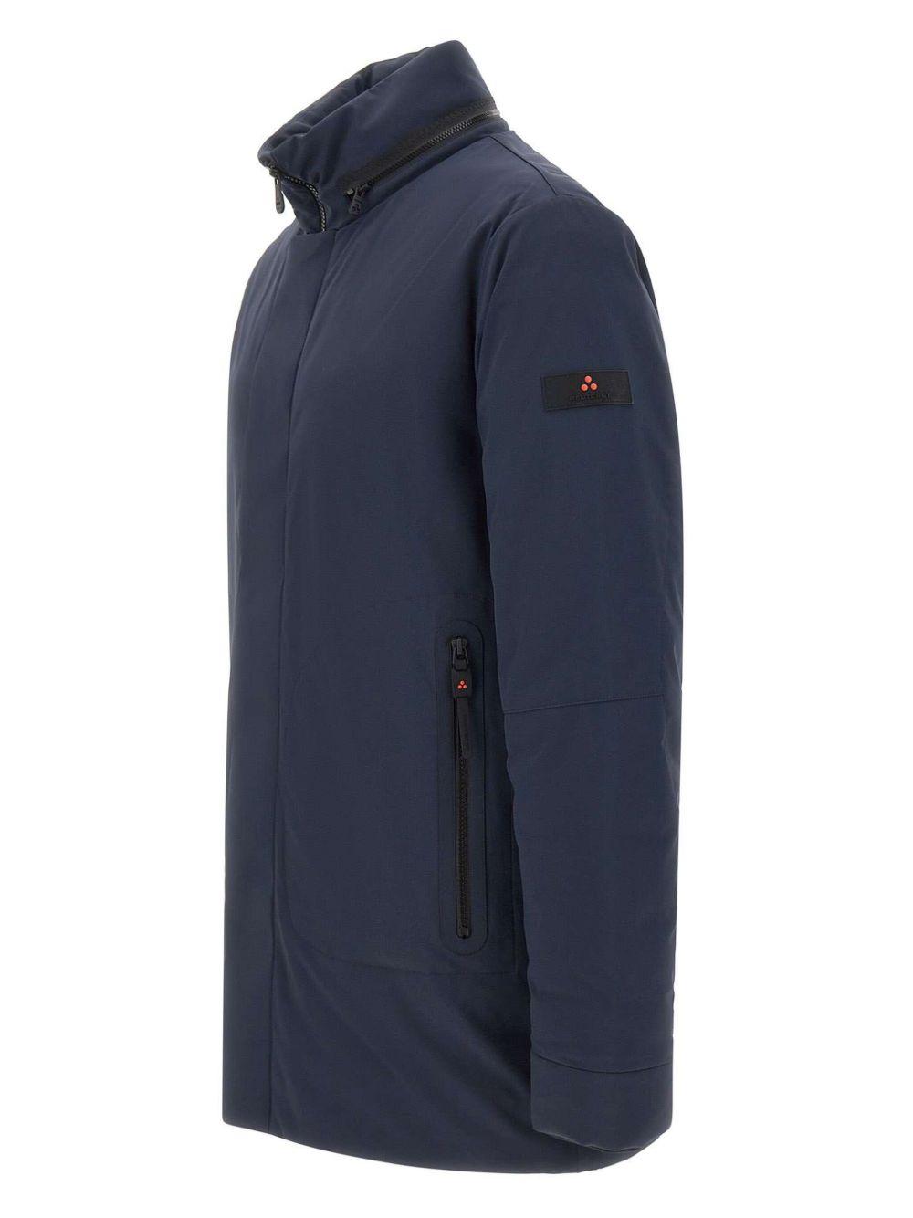 Camicia blu con cappuccio e doppia zip PEU556801192020 215 PEUTEREY 