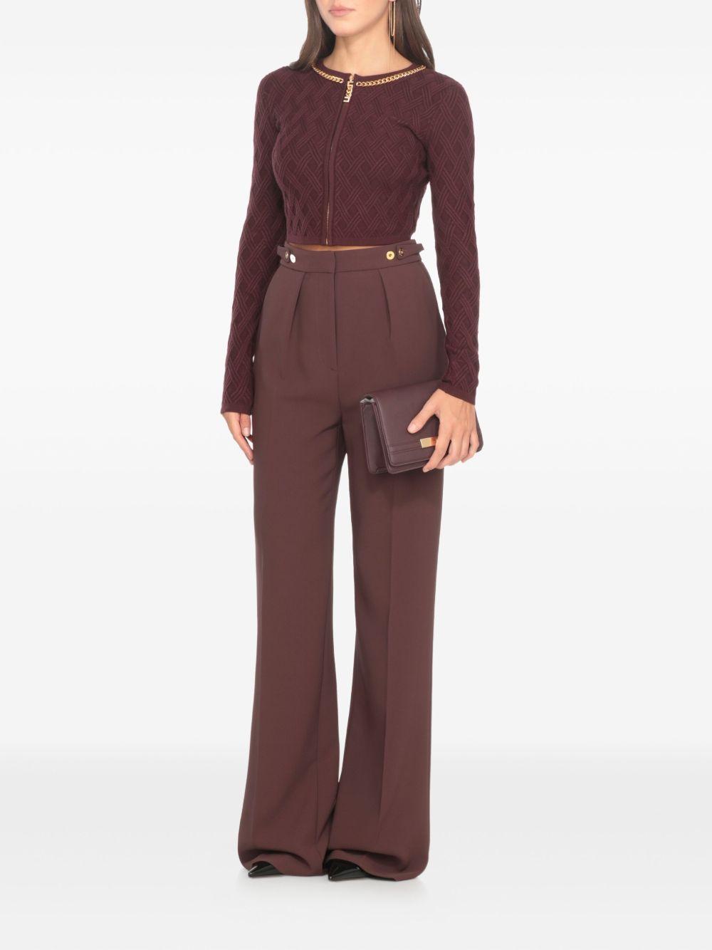 Maglione Crop con Zip Frontale MK29B56E2 EA4 ELISABETTA FRANCHI 