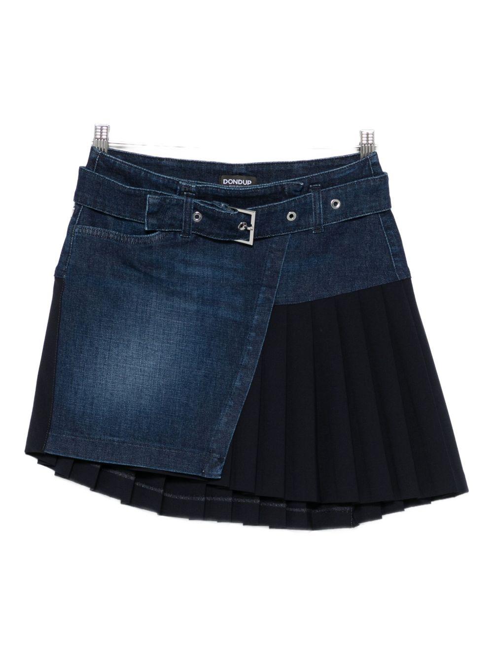 Gonna blu con cintura G594DS0345LQ1DDM 800 DONDUP 
