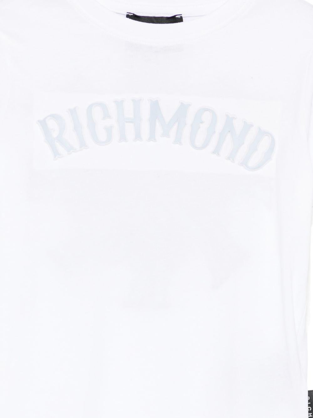 T-shirt girocollo con logo RBP26077TS WHITE JOHN RICHMOND KIDS 