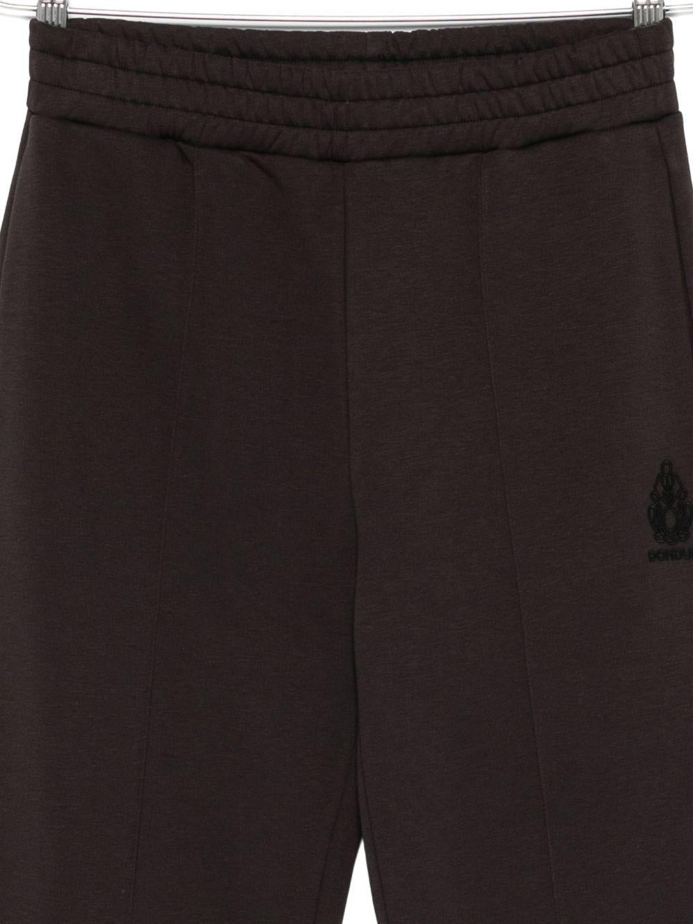 Pantaloni neri con vita elasticizzata DP831KF0234IT1DDD 999 DONDUP 