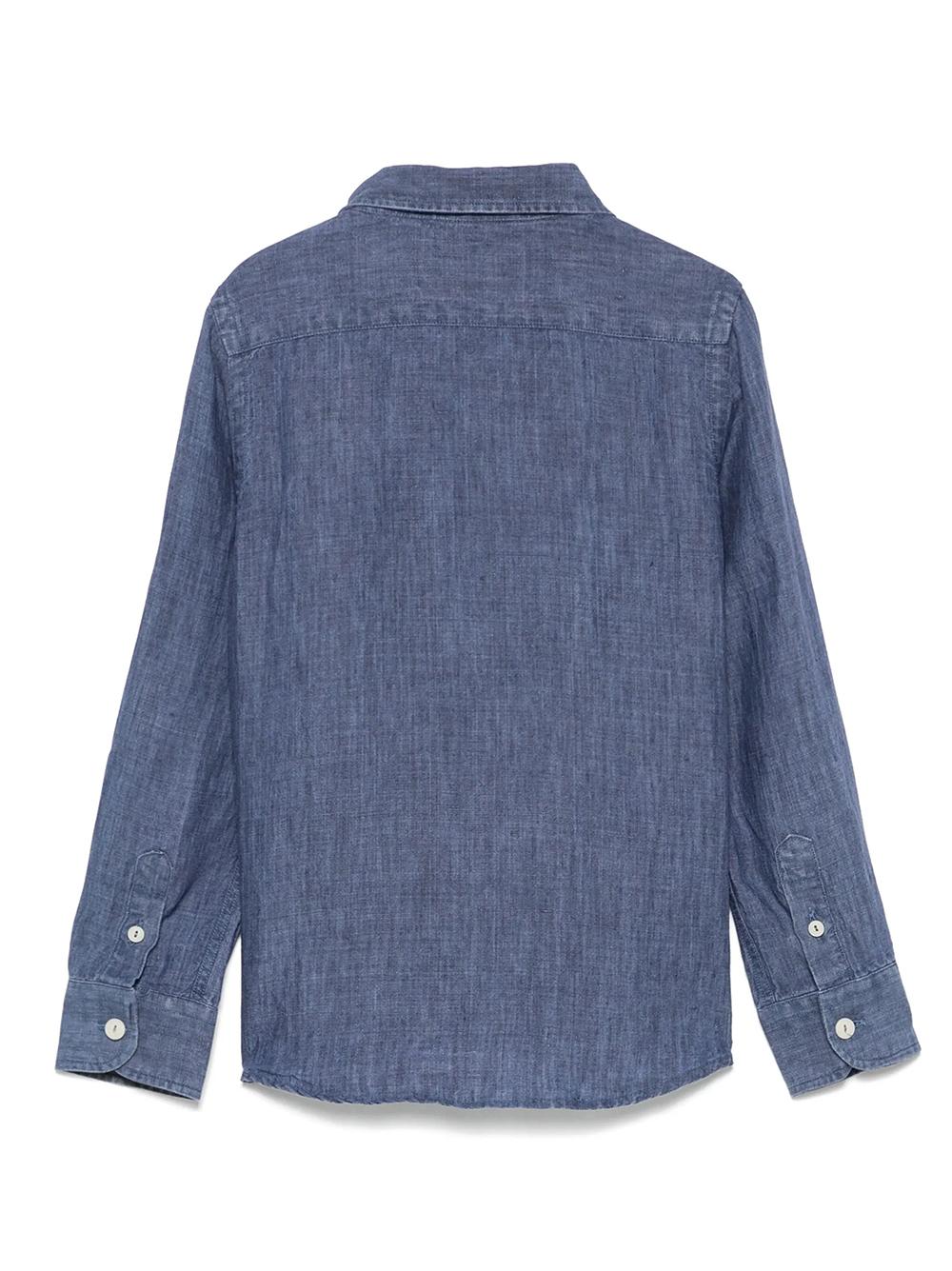 Camicia agnes effetto denim AGN0001 00314H MC2 SAINT BARTH KIDS 