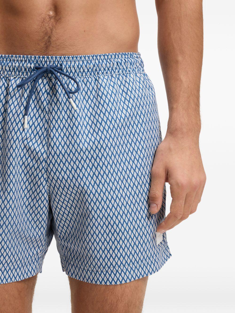 Shorts da mare con motivo geometrico 50518968 462 BOSS 