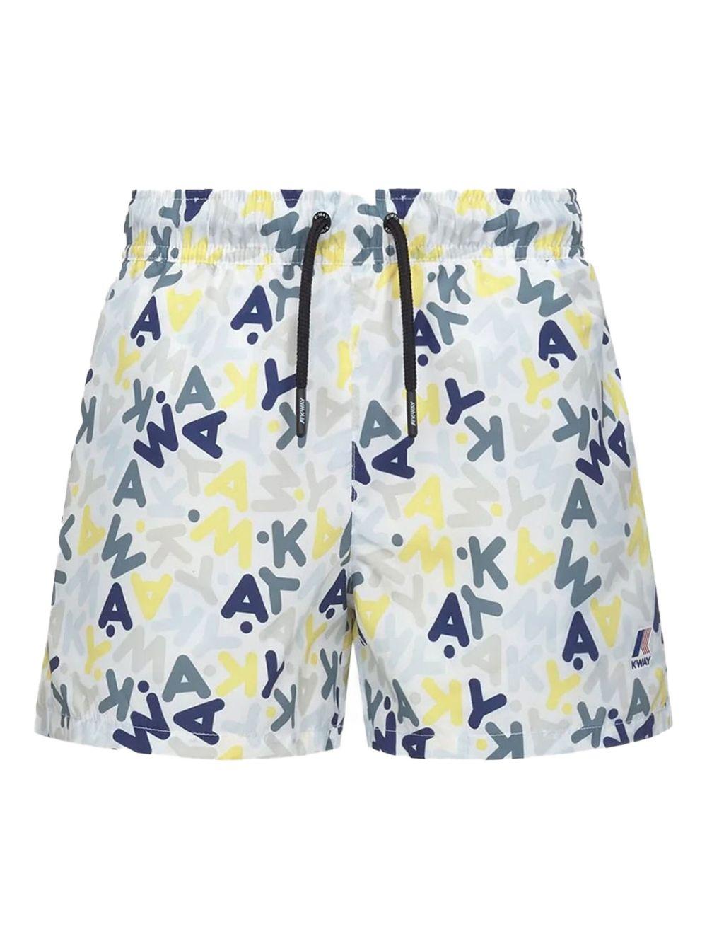 Costume boxer p.le vrai logo all-over K3124ZW A01 K-WAY KIDS 
