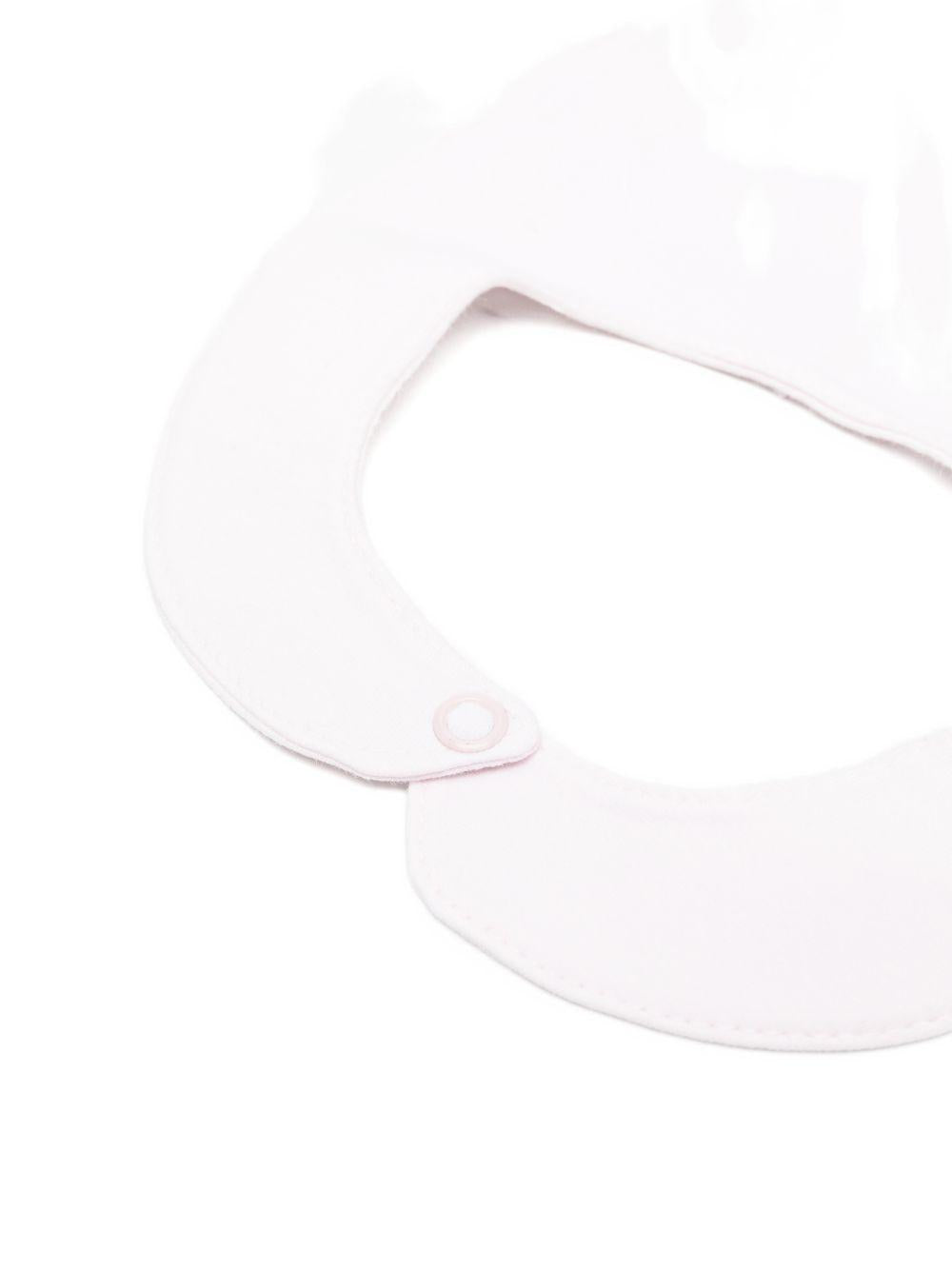 Bavetta in cotone con ricamo logo E26015 ROSA NANAN KIDS 