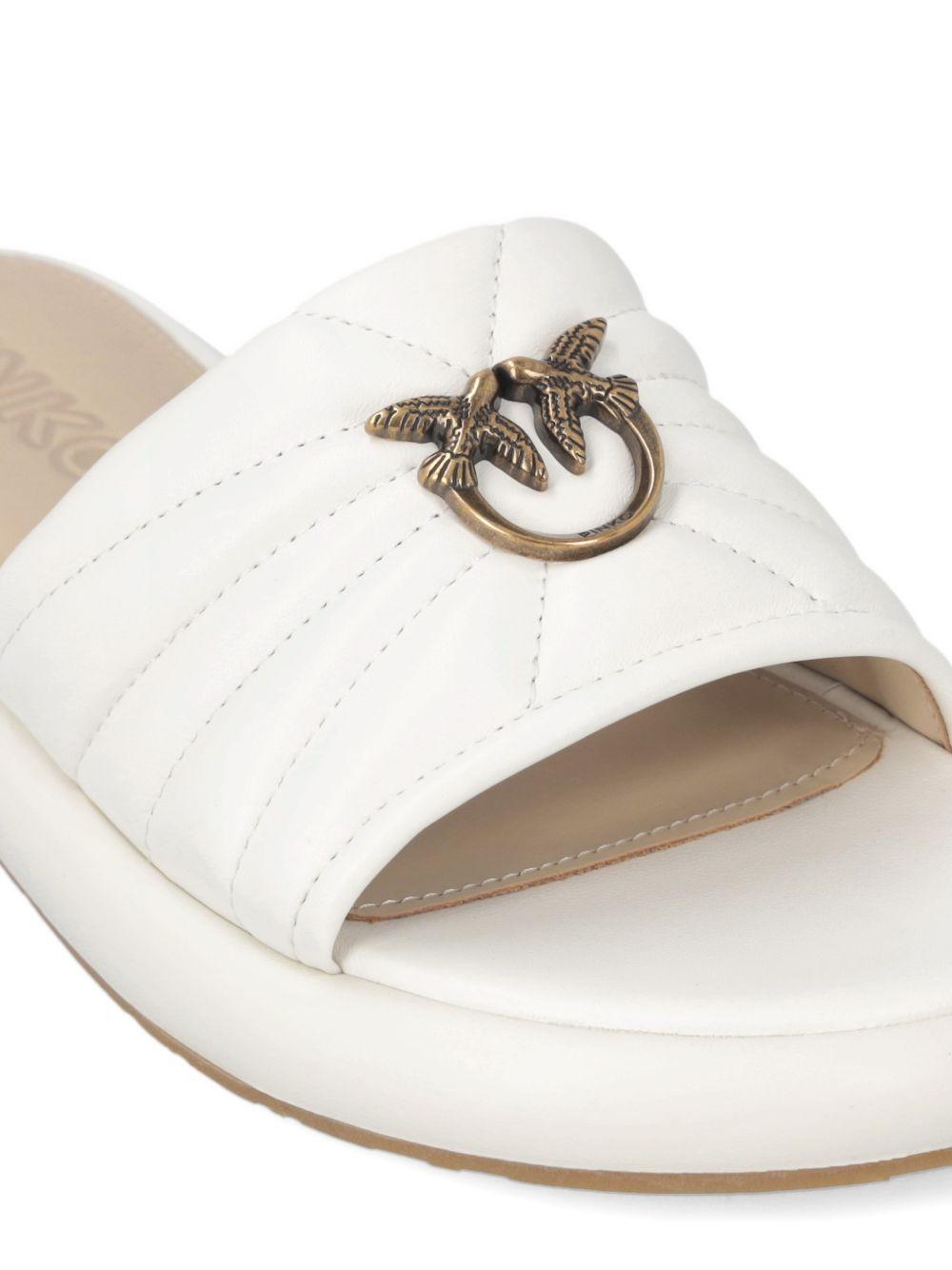 Ciabatte quilted con anello metallico SD0525P003 Z12 PINKO 