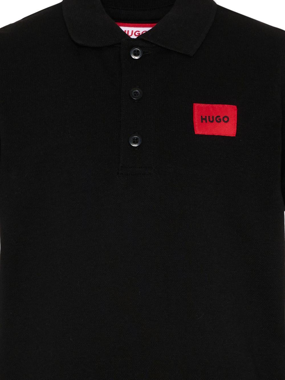 Polo a maniche corte con patch G01186 09B HUGO KIDS 