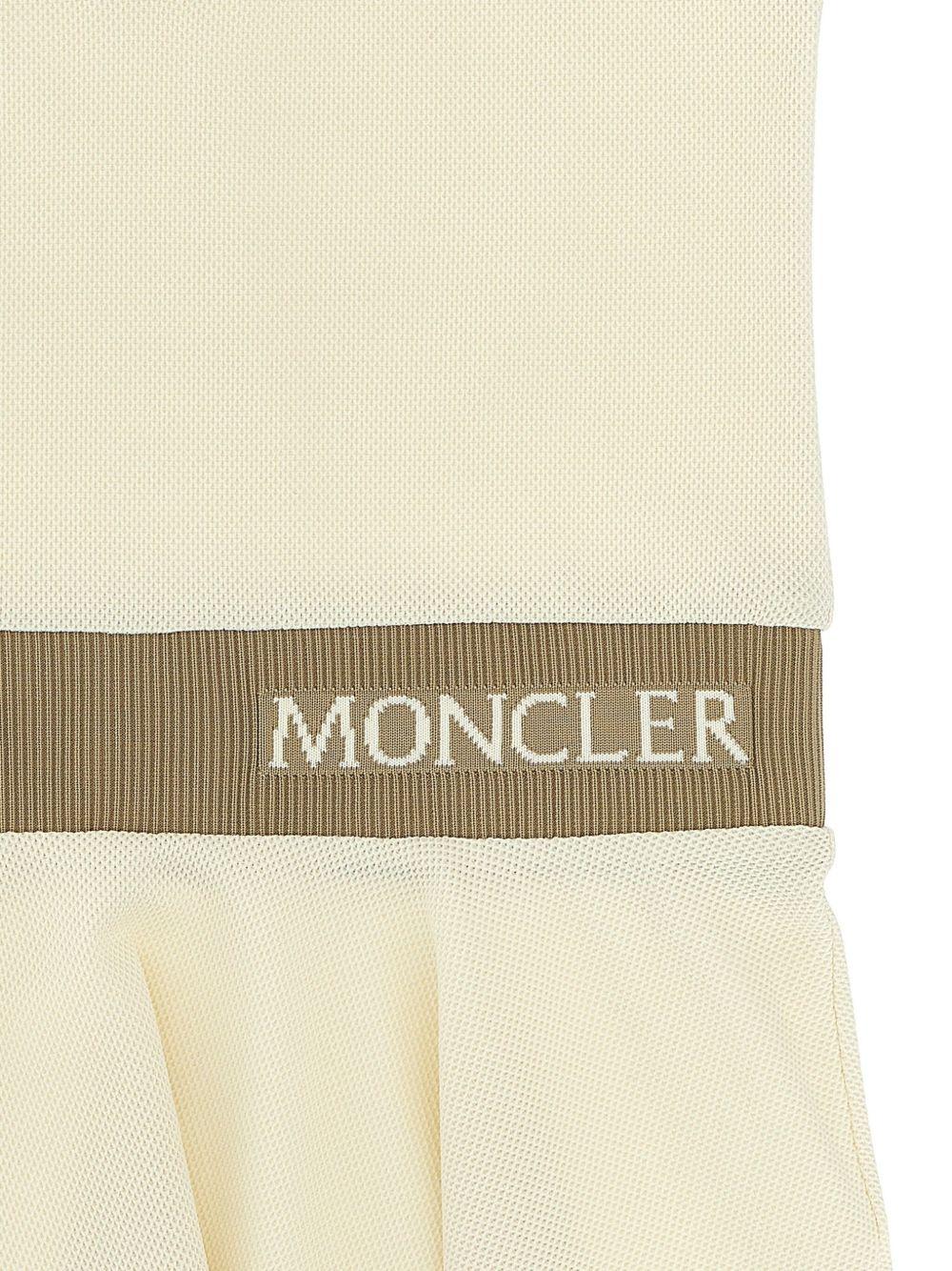 Abito bianco fascia logata in vita K19548I00001899YV V050 MONCLER KIDS 