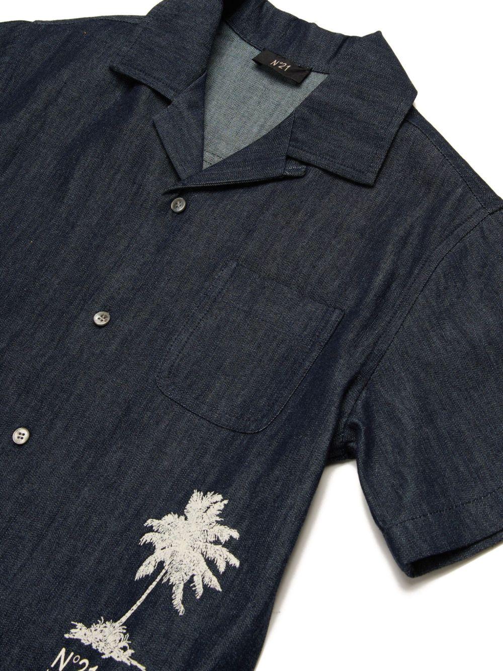 Camicia in denim con stampa
