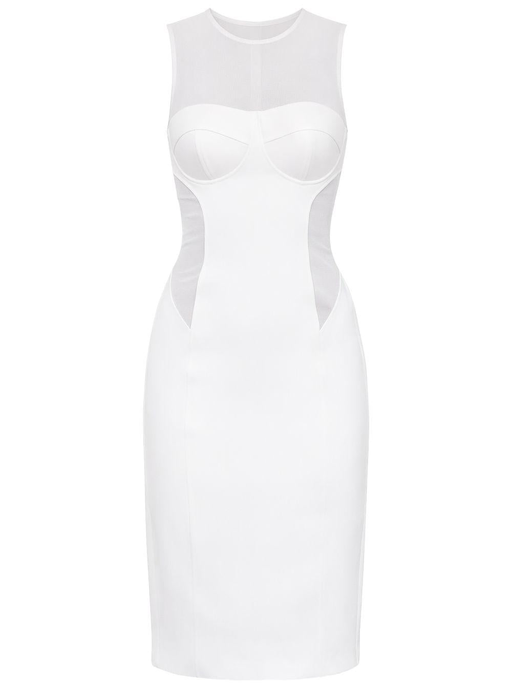 Abito midi con inserti in mesh 2A3047A737 W146 PATRIZIA PEPE 