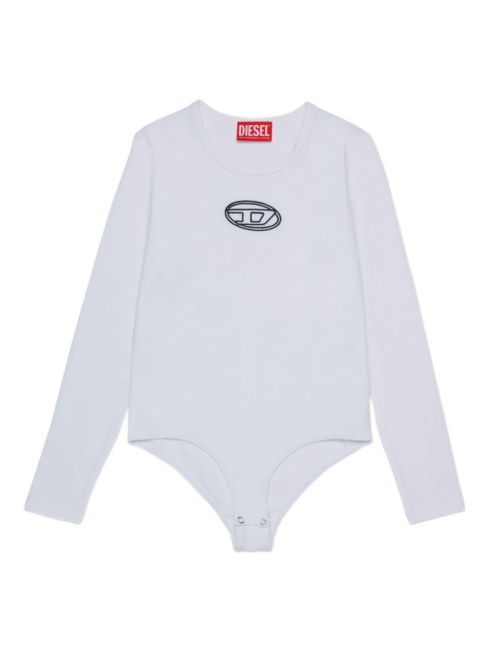 Body a Maniche Lunghe con Logo Ricamato J024330AFAA K100 DIESEL KIDS 
