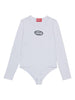 Body a Maniche Lunghe con Logo Ricamato