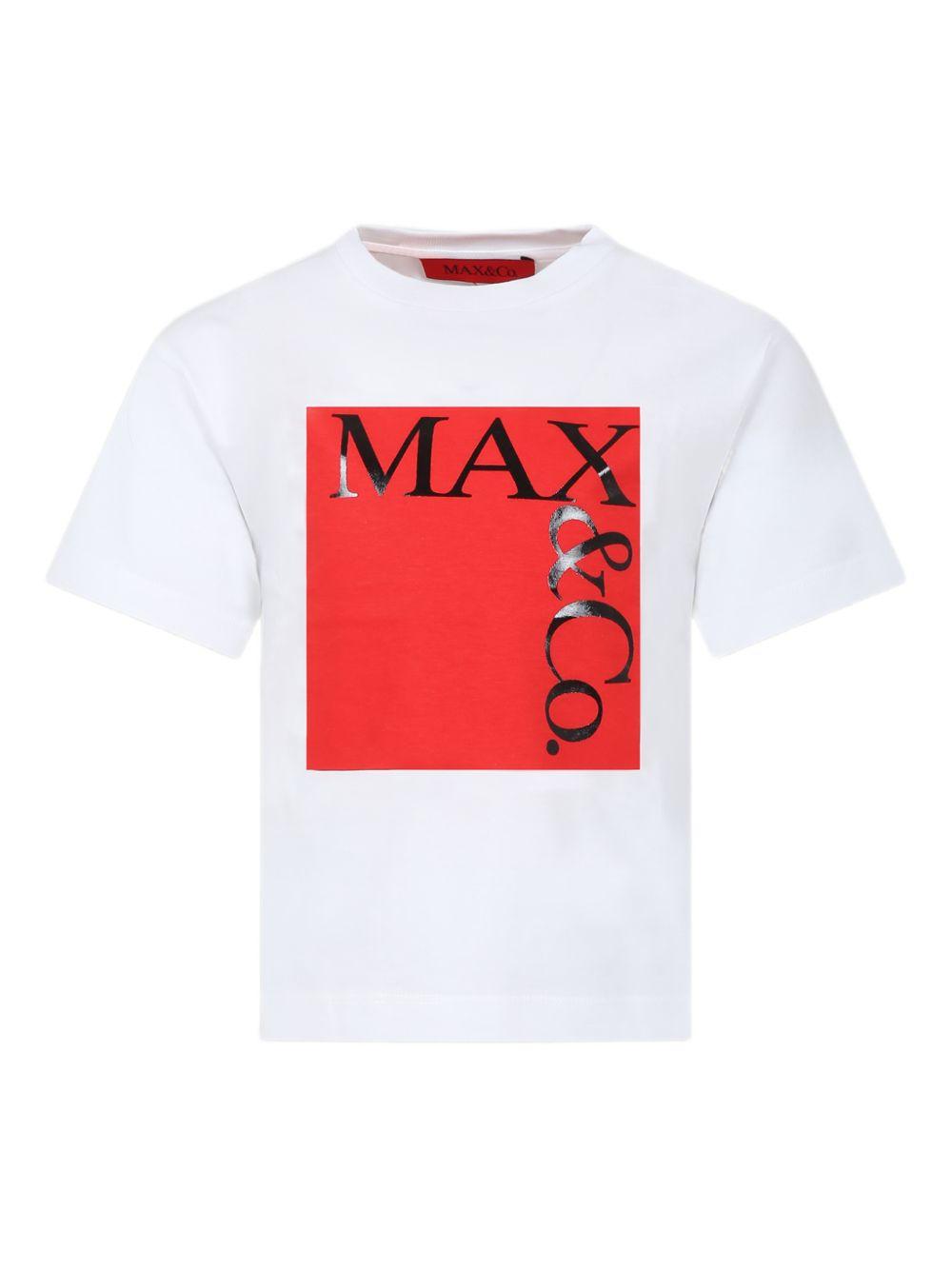 T-shirt in cotone a maniche corte MX0005MX057 MX10C MAX&CO. KIDS 