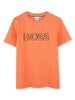 T-shirt arancione logo 3D