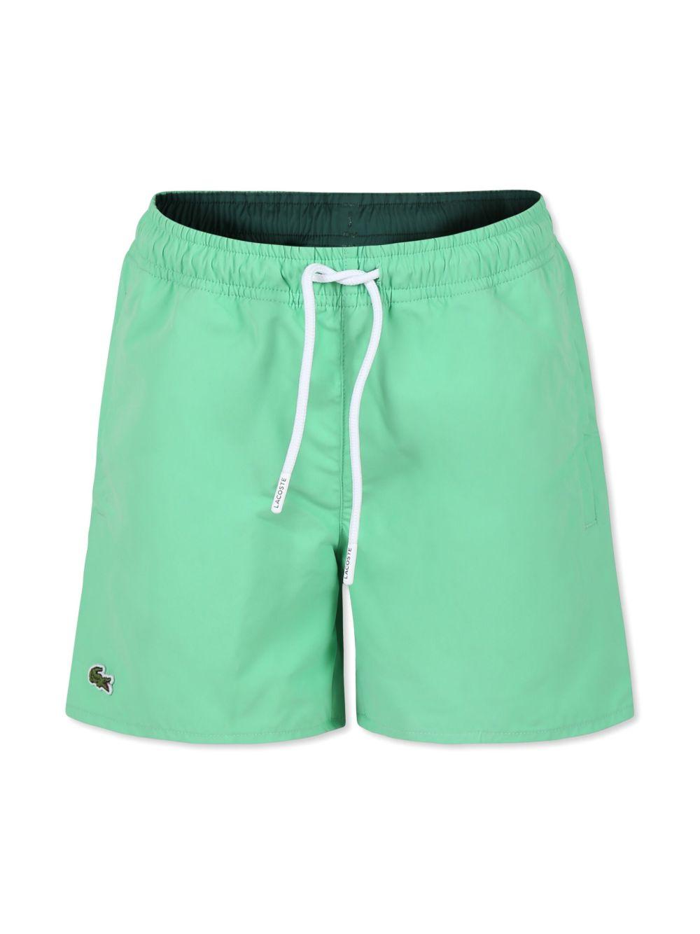 Costume verde tinta unita MJ4756 ING LACOSTE KIDS 