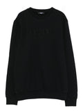 Black Sweatshirt with Embroidered Logo