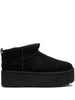 Stivali ugg ultra mini con plateau nero