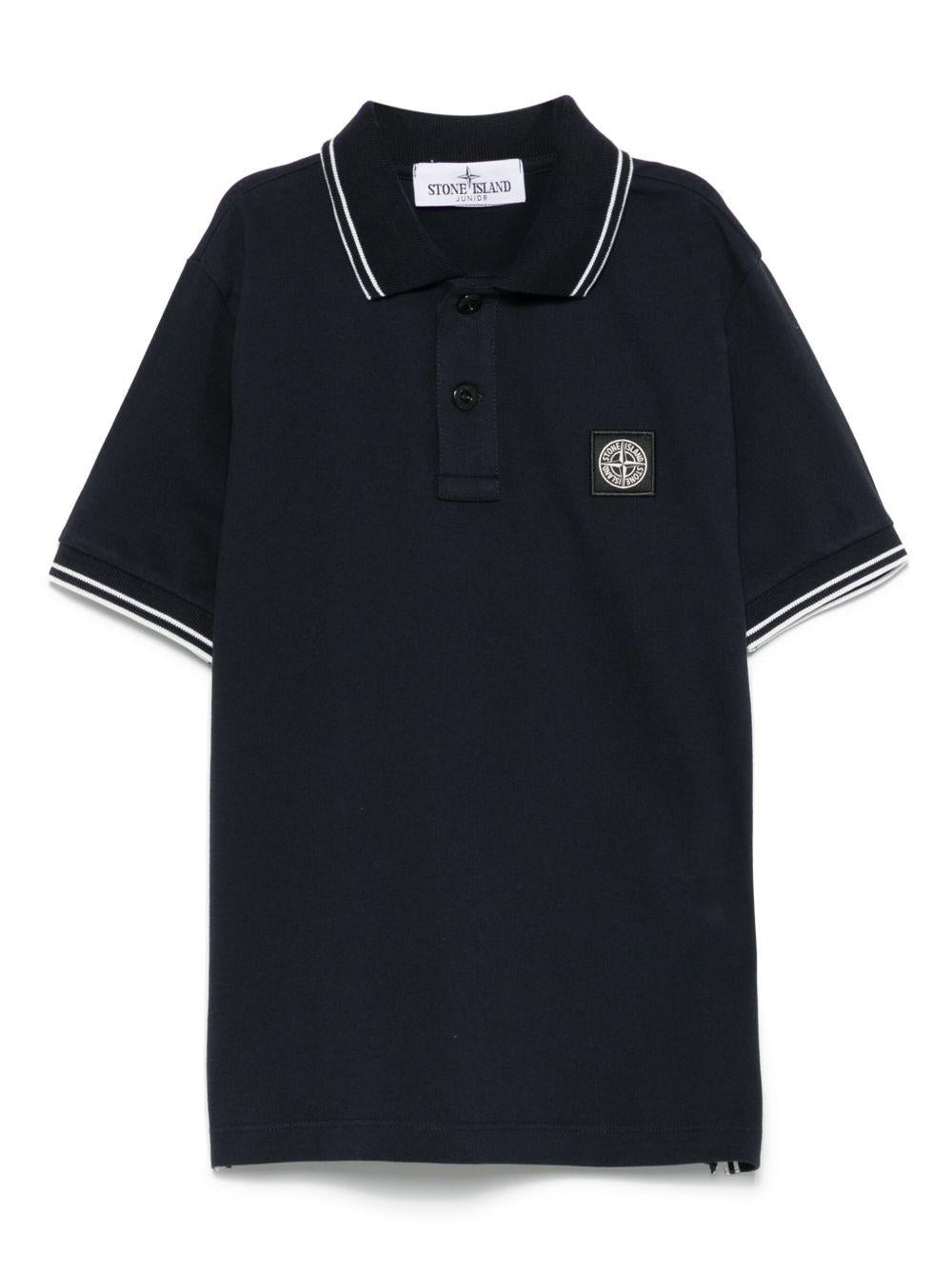 Polo bluy navy mini logo petto 2200001S0018 V0020 STONE ISLAND KIDS 
