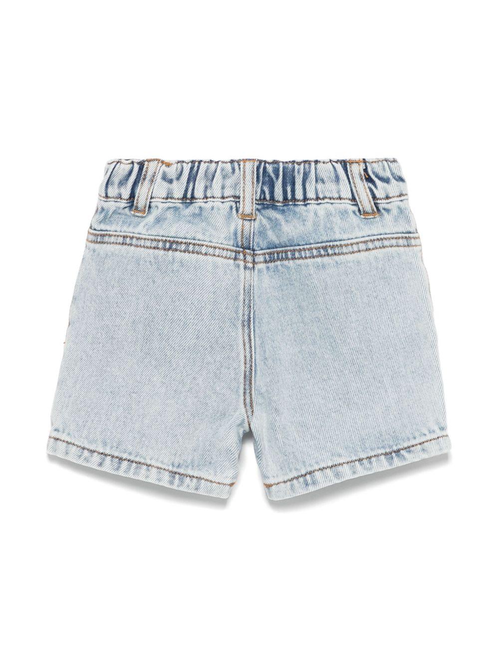 Short denim ricamo sagoma Teddy