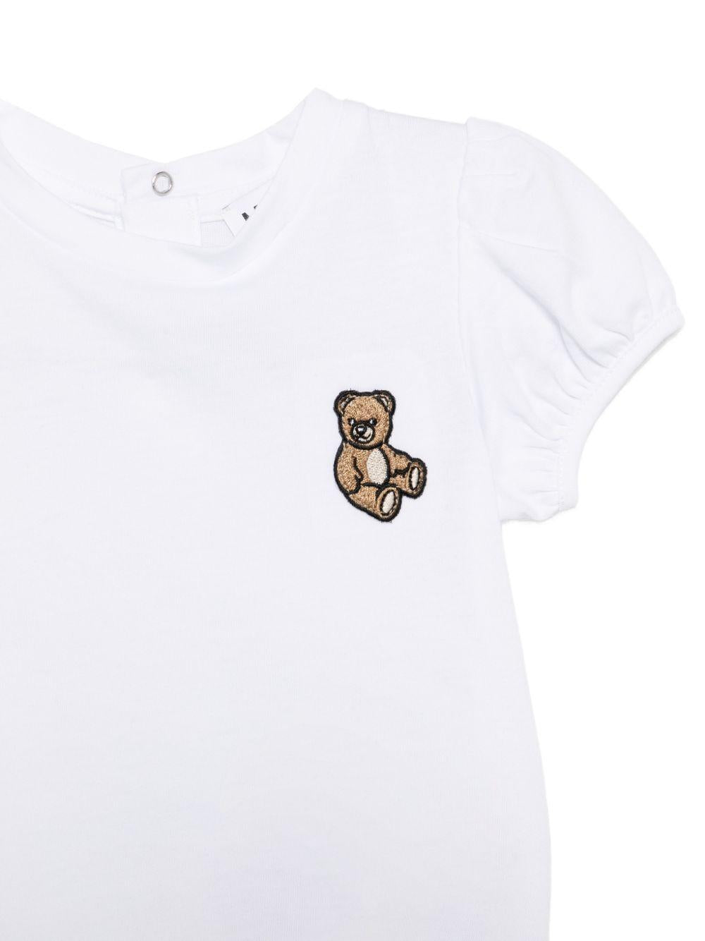 Completo t-shirt e shorts con stampa floreale MDG01RL1B13 83281 MOSCHINO KIDS 