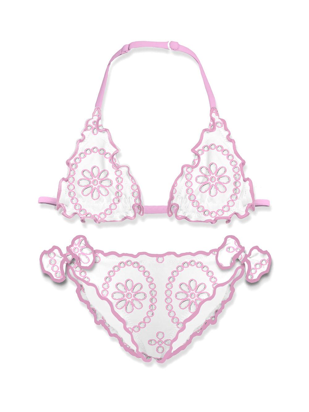 Costume cris in pizzo san gallo (2pz)