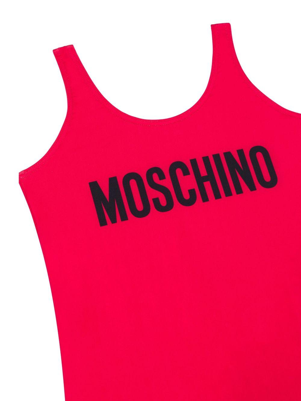 Costume rosso intero logo lettering